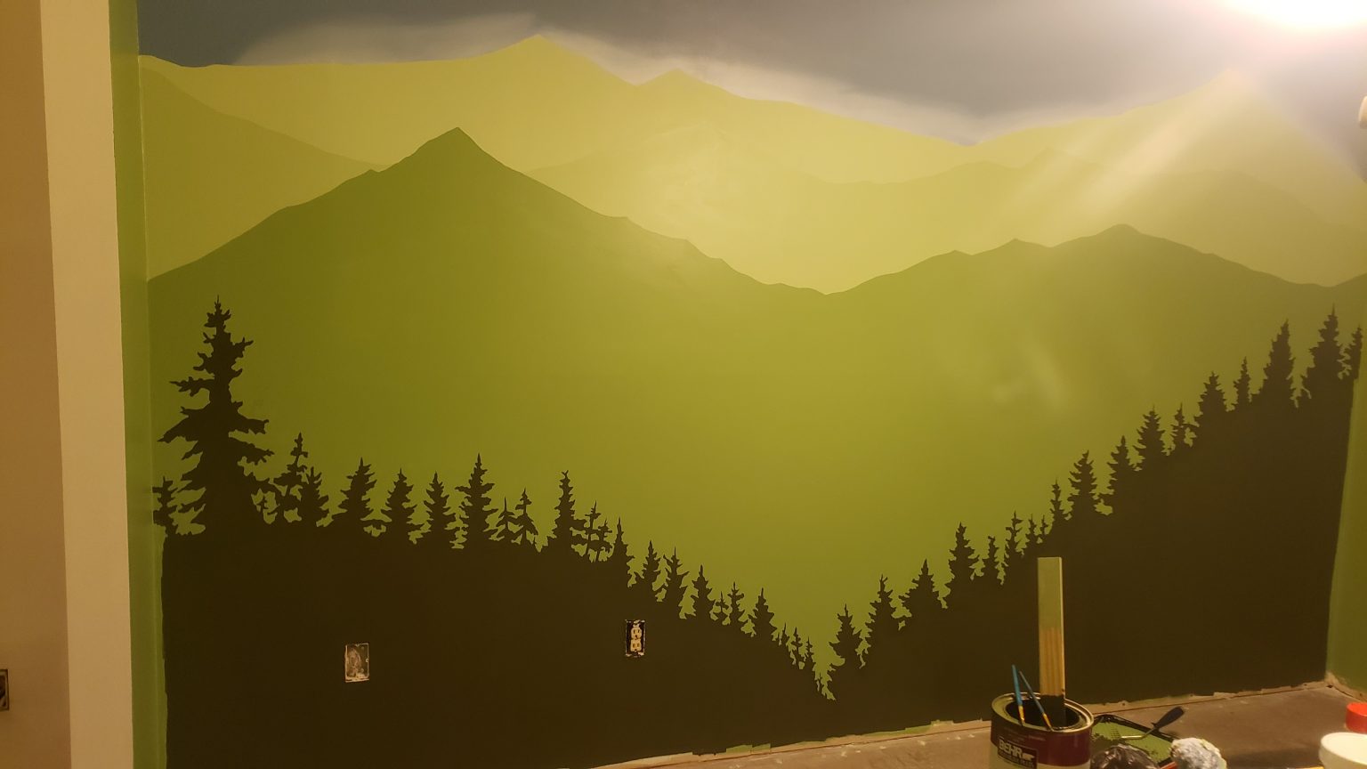 Mountain Mural Tutorial The Welder and His Wife