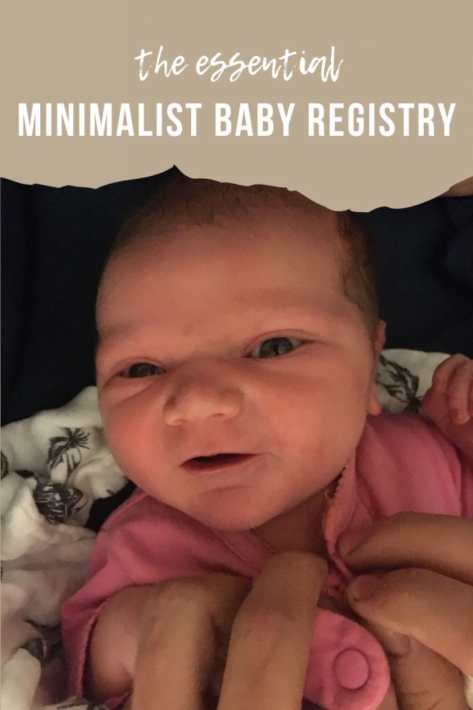 minimalist baby registry pin