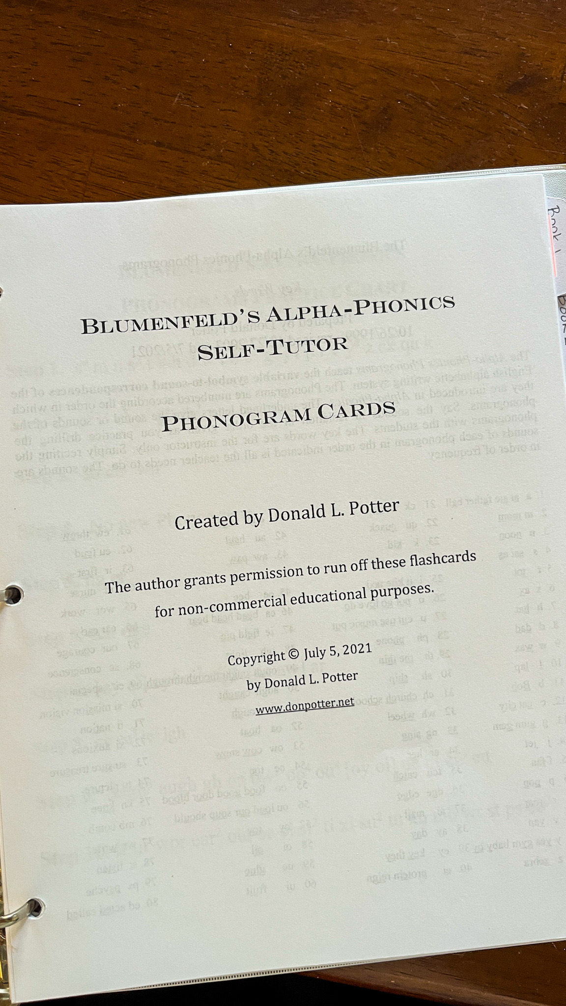 Free Alpha Phonics Resources by Samuel Blumenfeld The Welder and